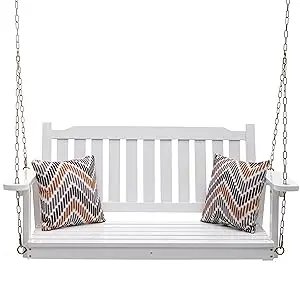 Heavy Duty 800 LBS Swing Bench With Hanging Chains 4 Ft for Outdoor Patio