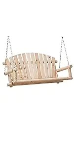 Heavy Duty 800 LBS Swing Bench With Hanging Chains 4 Ft for Outdoor Patio