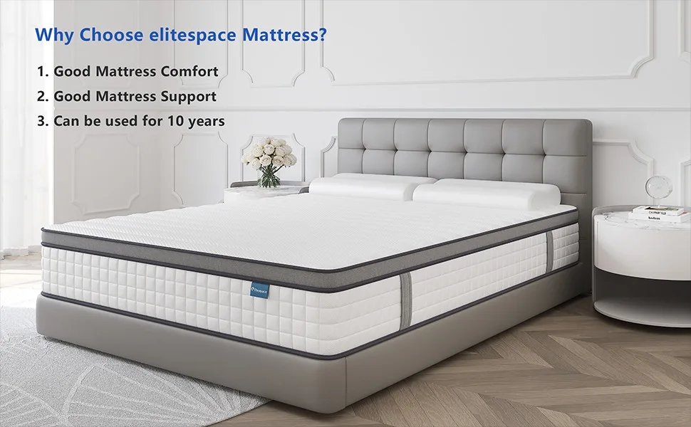 10 Inch Full Mattress in a Box, Hybrid Memory Foam Full Size Mattresses