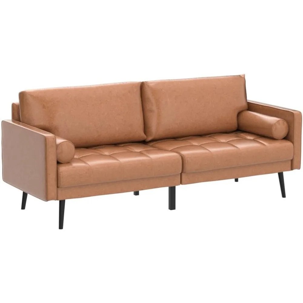 Faux Leather Sofa Couch