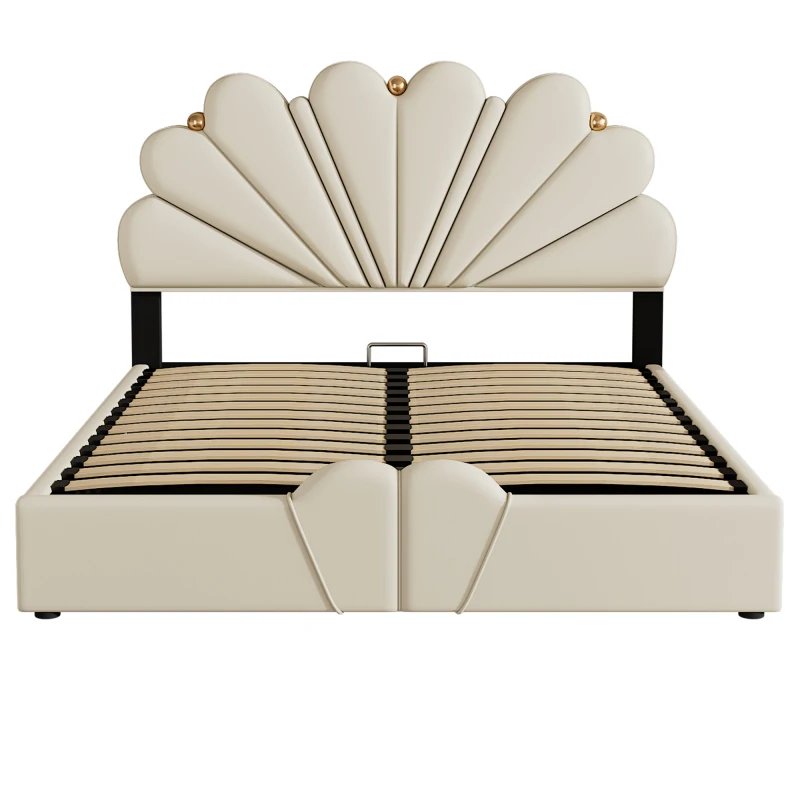 Petal shaped Bed with Hydraulic Storage