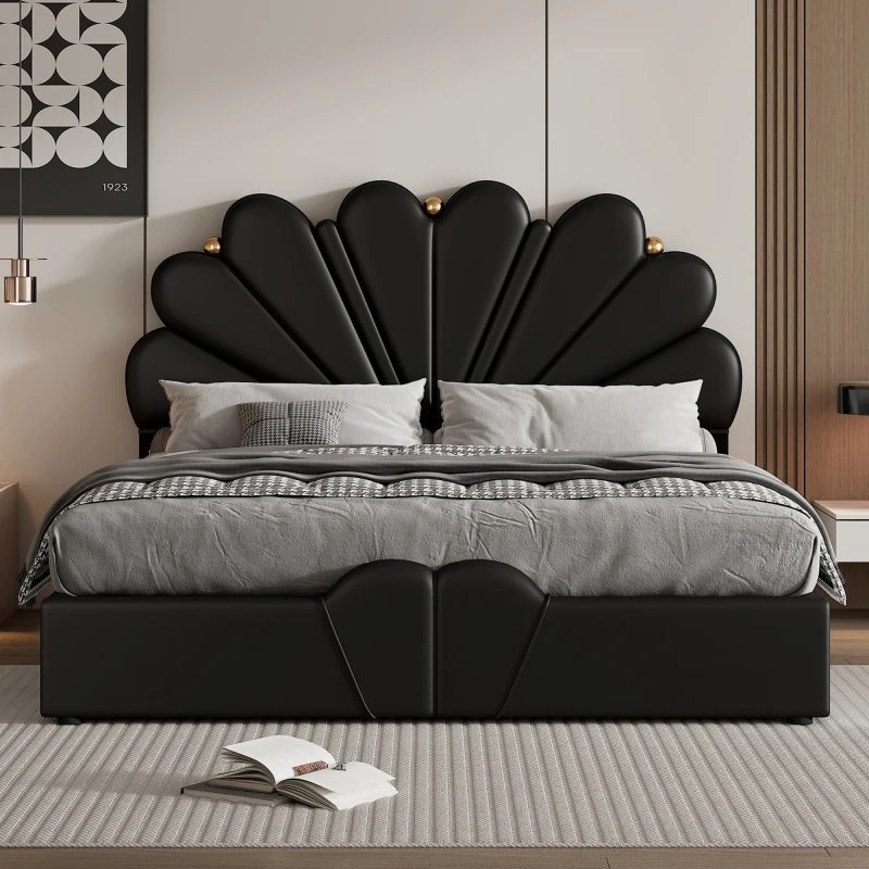 Petal shaped Bed with Hydraulic Storage