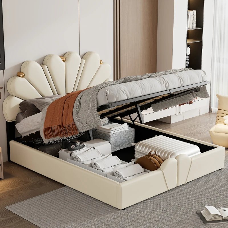 Petal shaped Bed with Hydraulic Storage