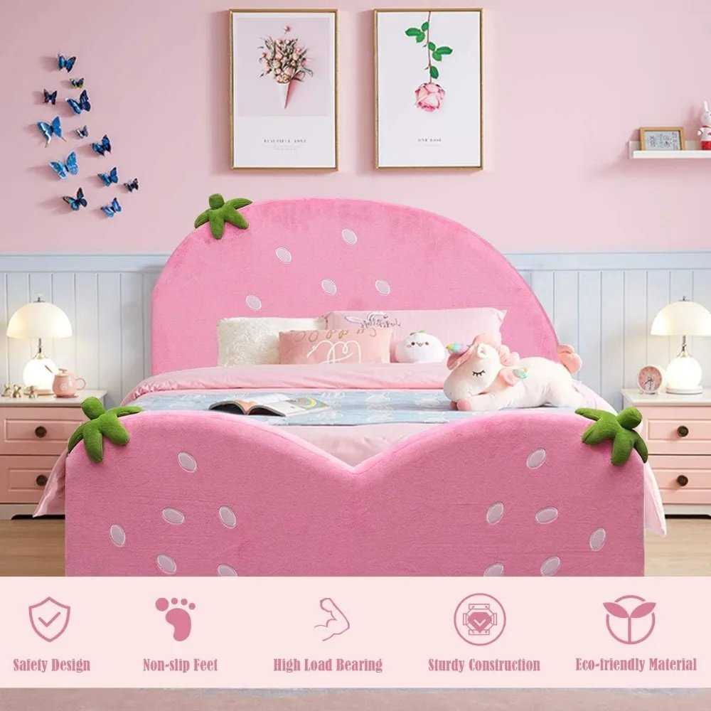 Twin Bed Frames for Kids Metal Upholstered