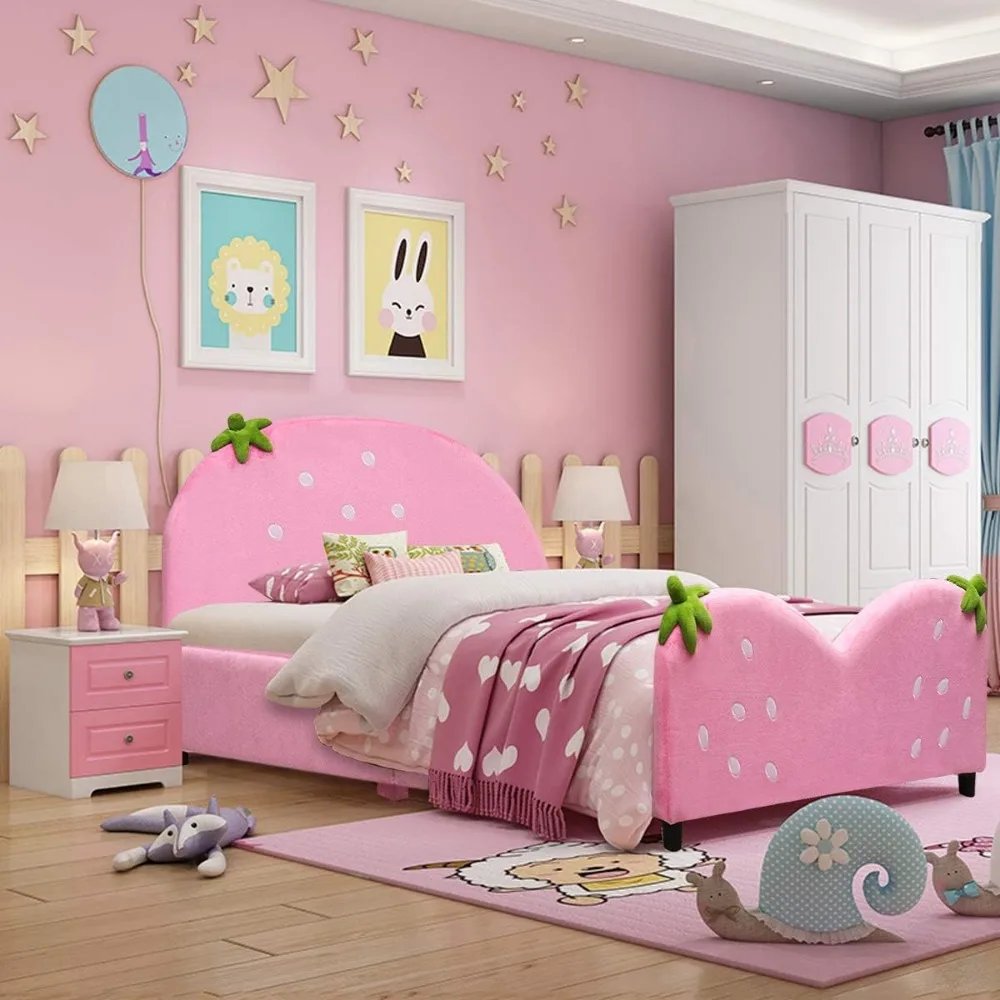 Twin Bed Frames for Kids Metal Upholstered