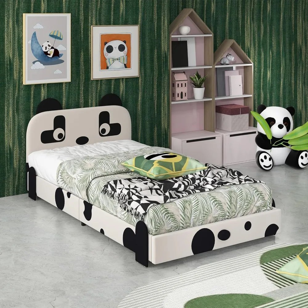 Twin Bed Frames for Kids Metal Upholstered