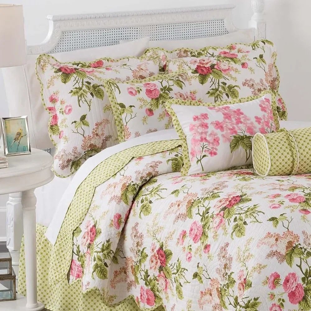 Modern Floral 4-Piece Bed Set