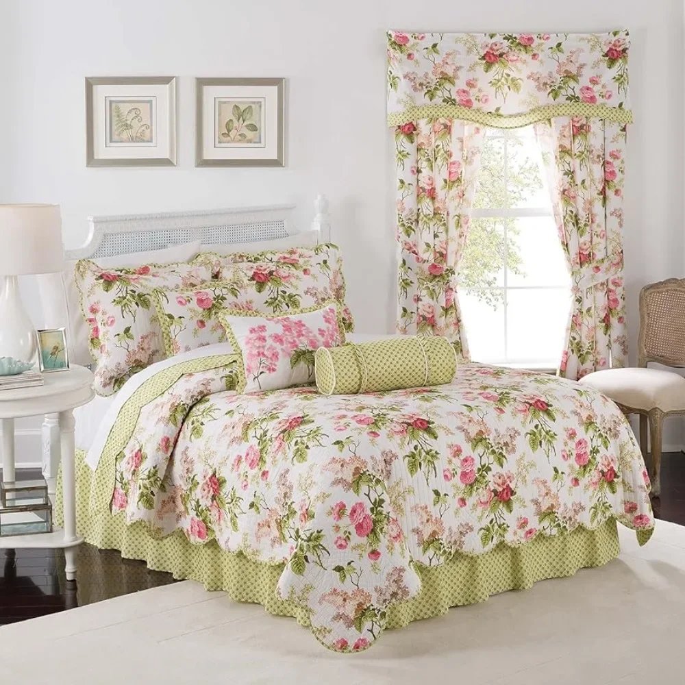 Modern Floral 4-Piece Bed Set